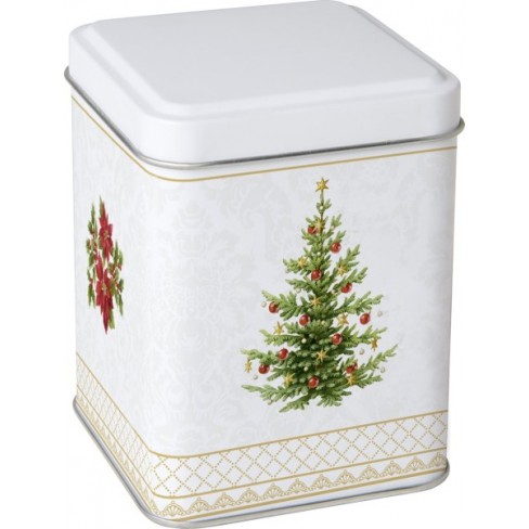 Кутия за чай 7.5х10см Christmas Tree златиста